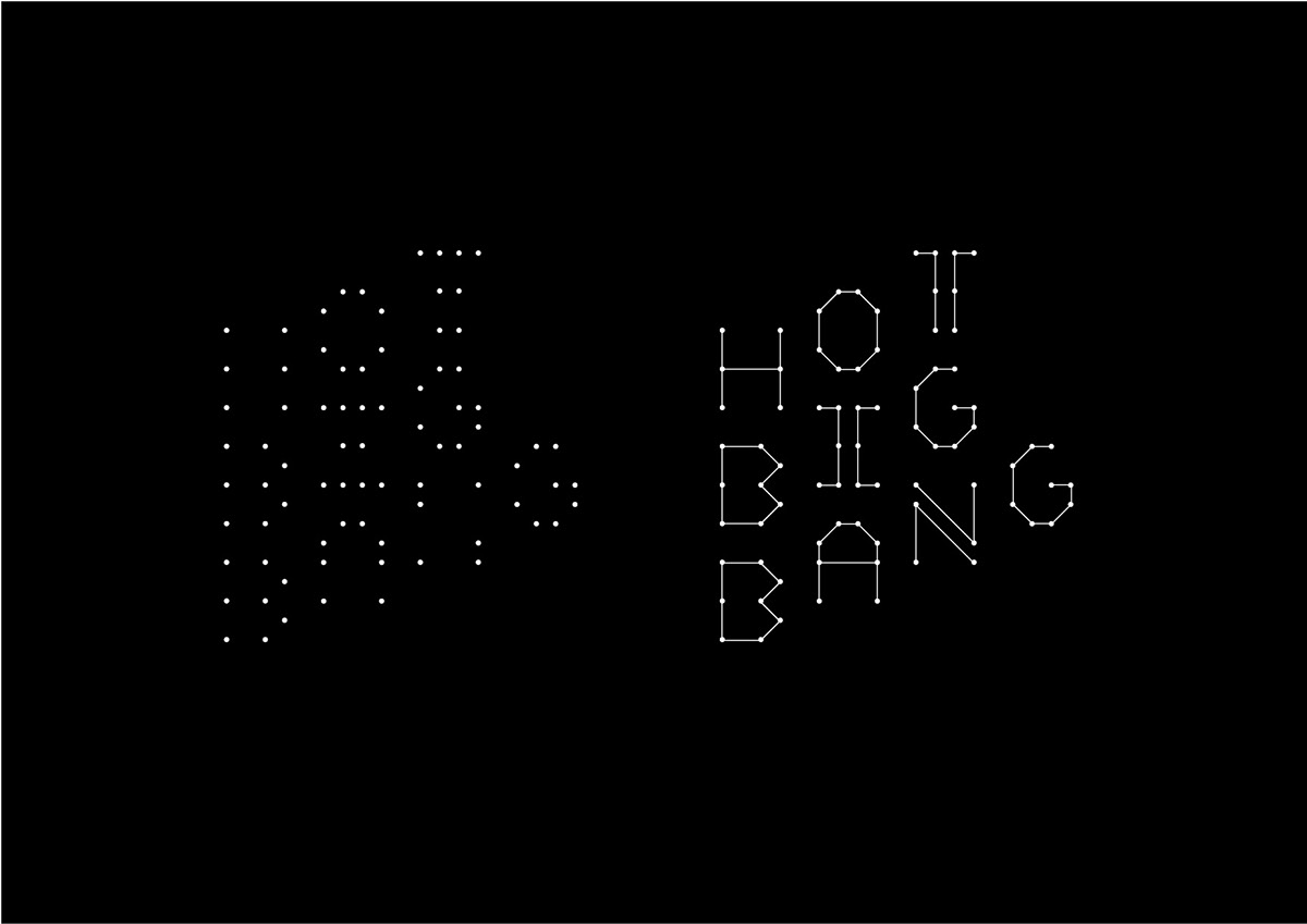 Hot big bang agency studio constellation Etoile signe noir blanc astrologie