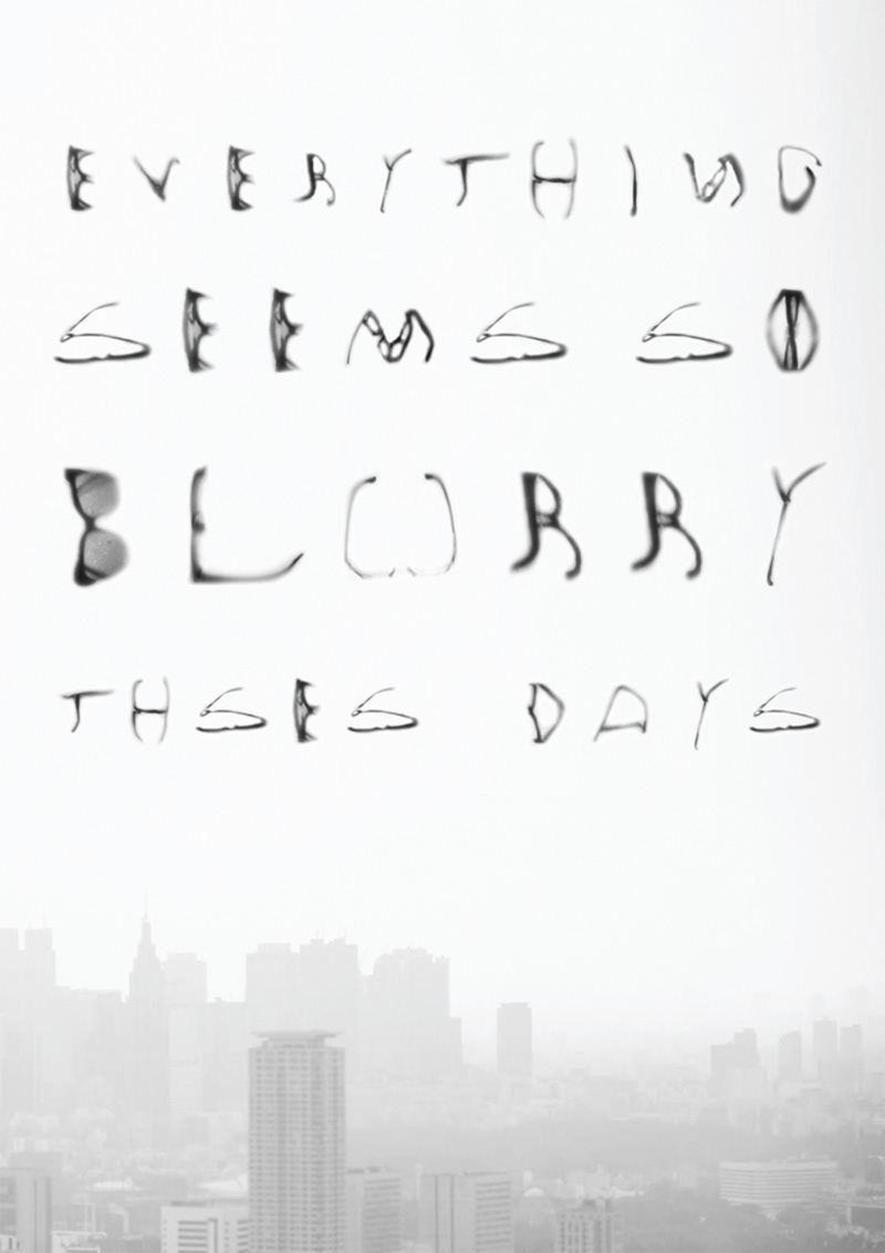 Typeface blur Blurry glasses font image