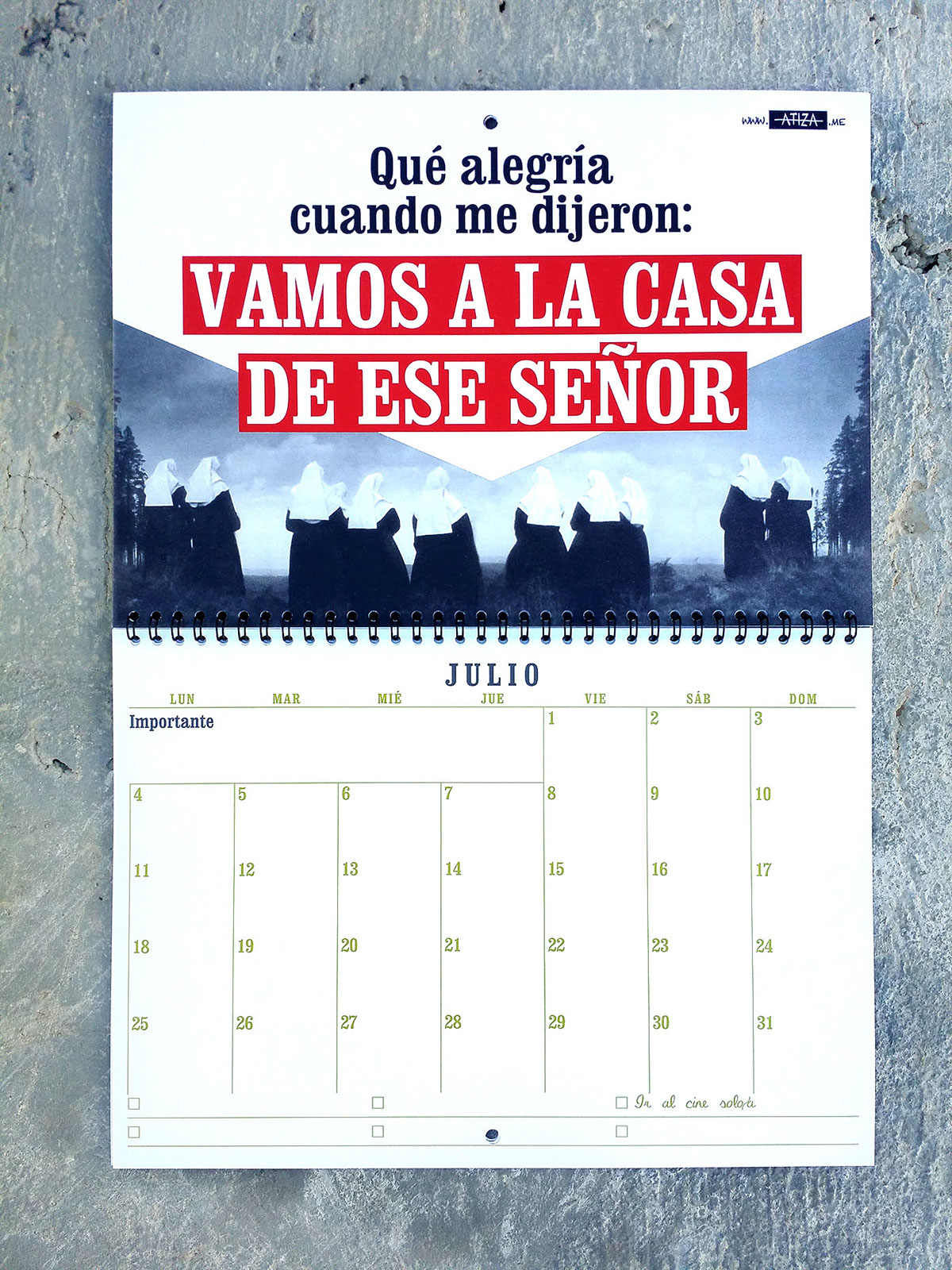 calendario calendar confesiones gráficas humor confesiones Gráficas calendario2016 calendar2016 vintage Clarendon