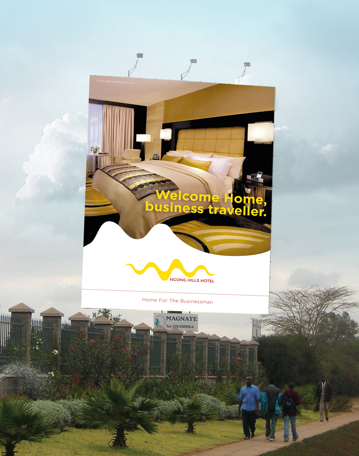 Advertising Campaign Ngong Hills Hotel Rebrand advert kenya Business Cards logo cool logo Print Advert billboard Outdoor tvc kenyan tvc hotel Key Card