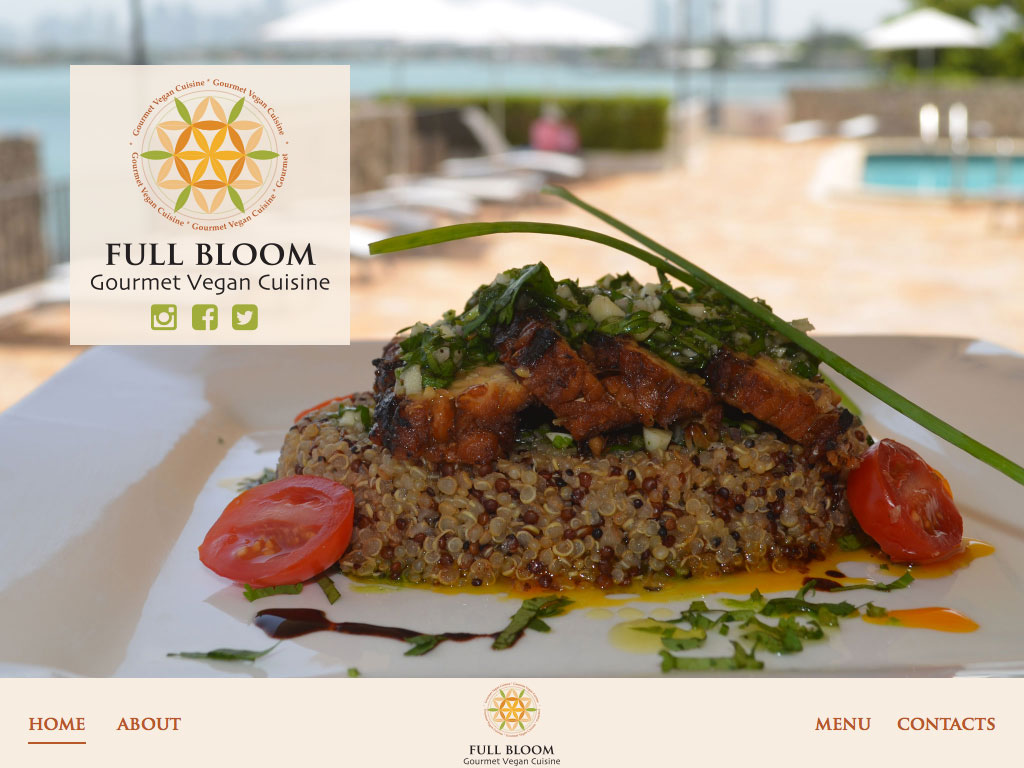 Responsive Vegan Restaurant miami beach iPhone optimized ipad optimized html5 jquery bootstrap