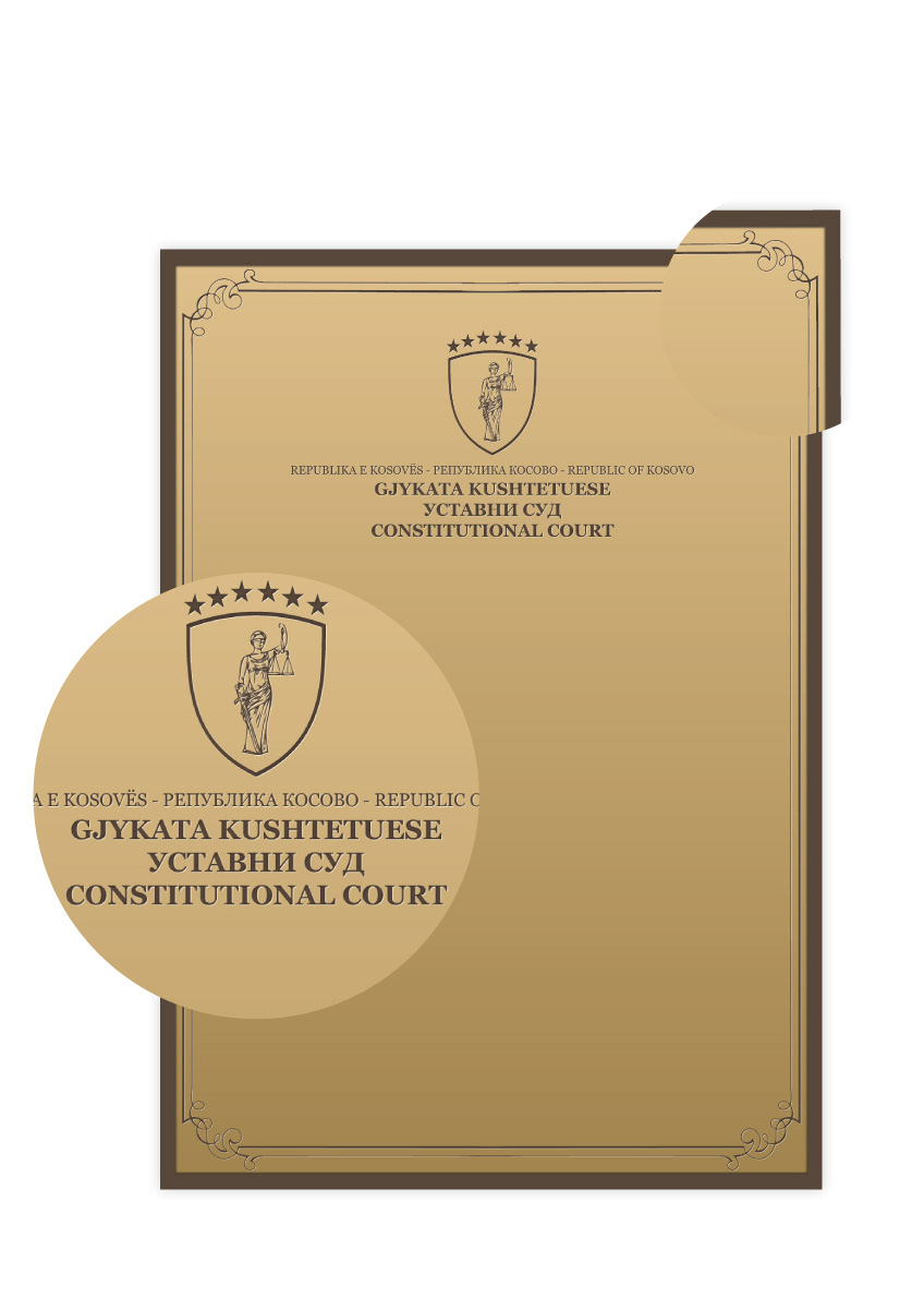 Gjykata Kushtetuese constitutional court brandbook Corporate Identity guideline