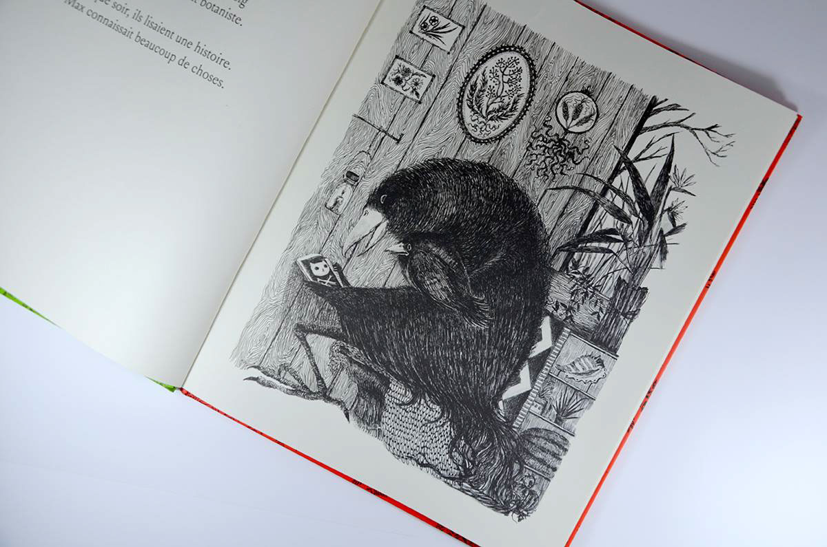 book illustration inking print children's French