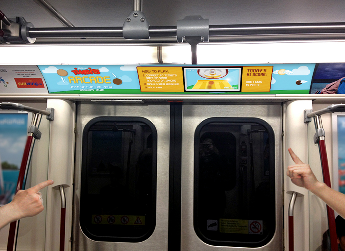 timbits subway advertising mobile ttc