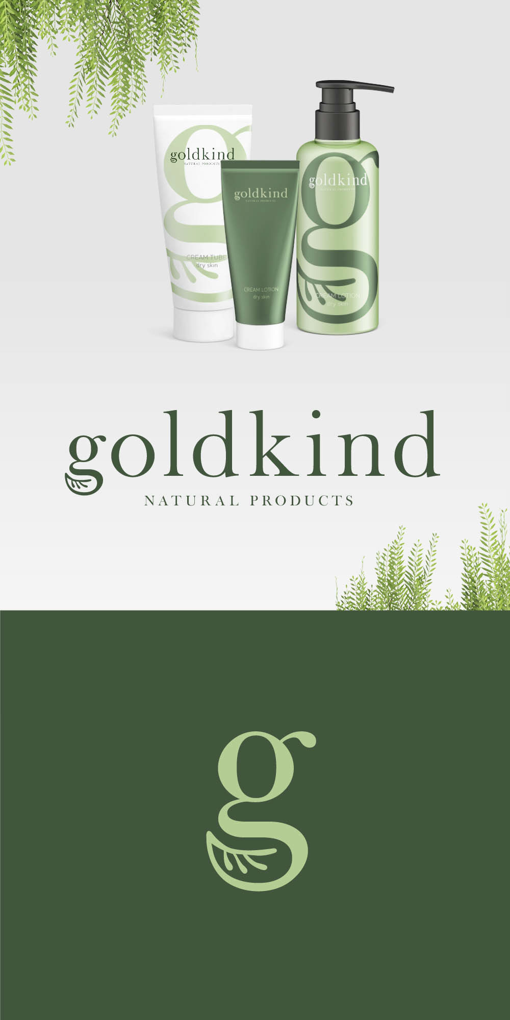 natur organic beauty packaging design logo Custom