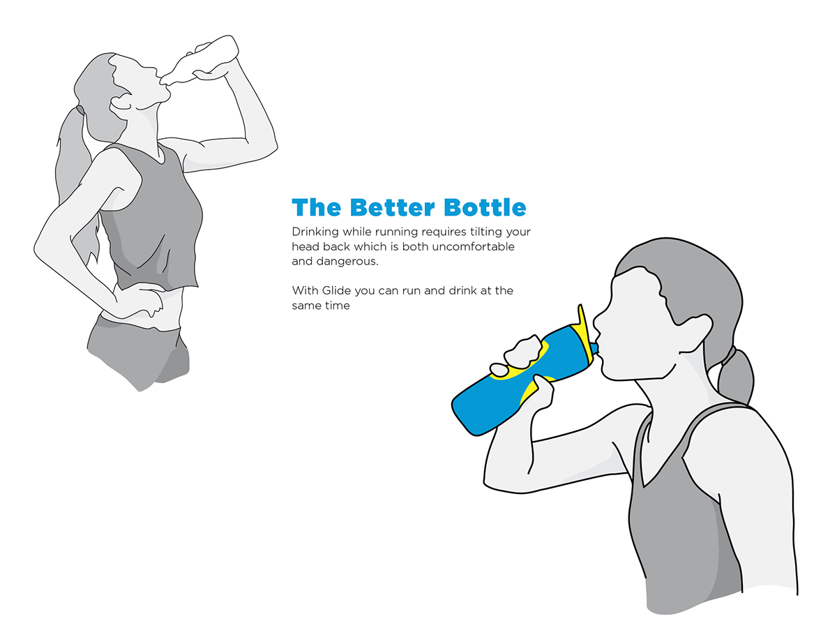 Water Bottle bottle water running run Marathon jogging Ergonomics