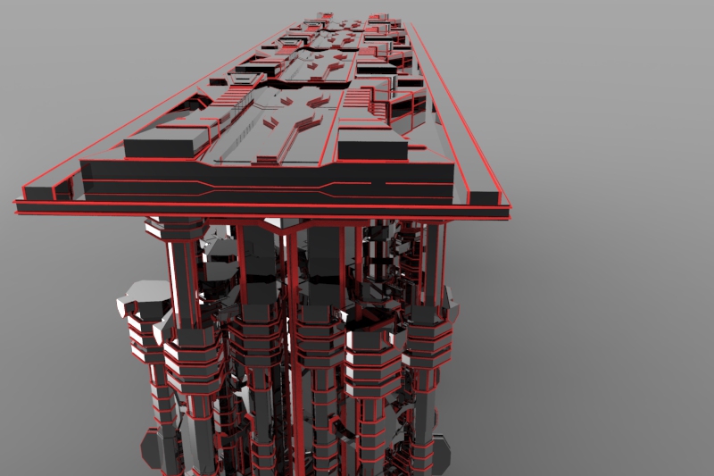 Maya keyshot 3D Autodesk autodesk maya 3d modeling Keyshot Rendering 3d digital art bridge 3D Bridge futuristic bridge sci fi bridge