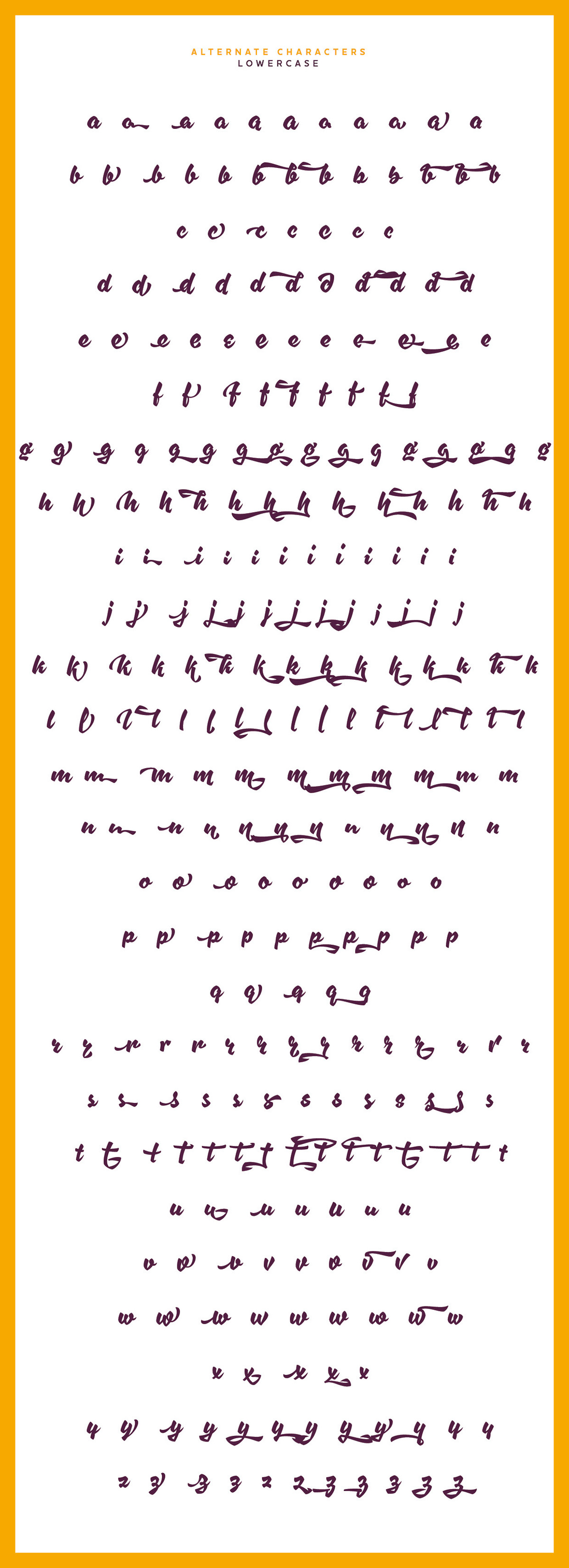 brush lettering Script font logo