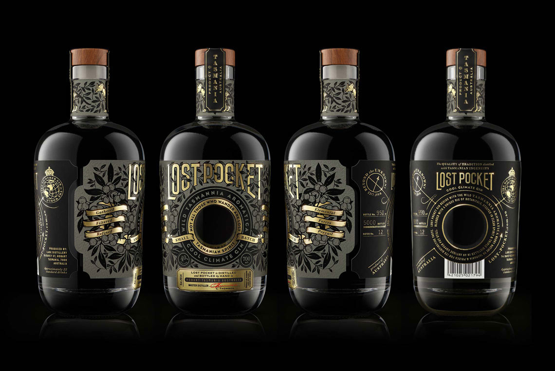 Co Partnership Spirits gin CGI 3D bottle Label alcohol packaging design