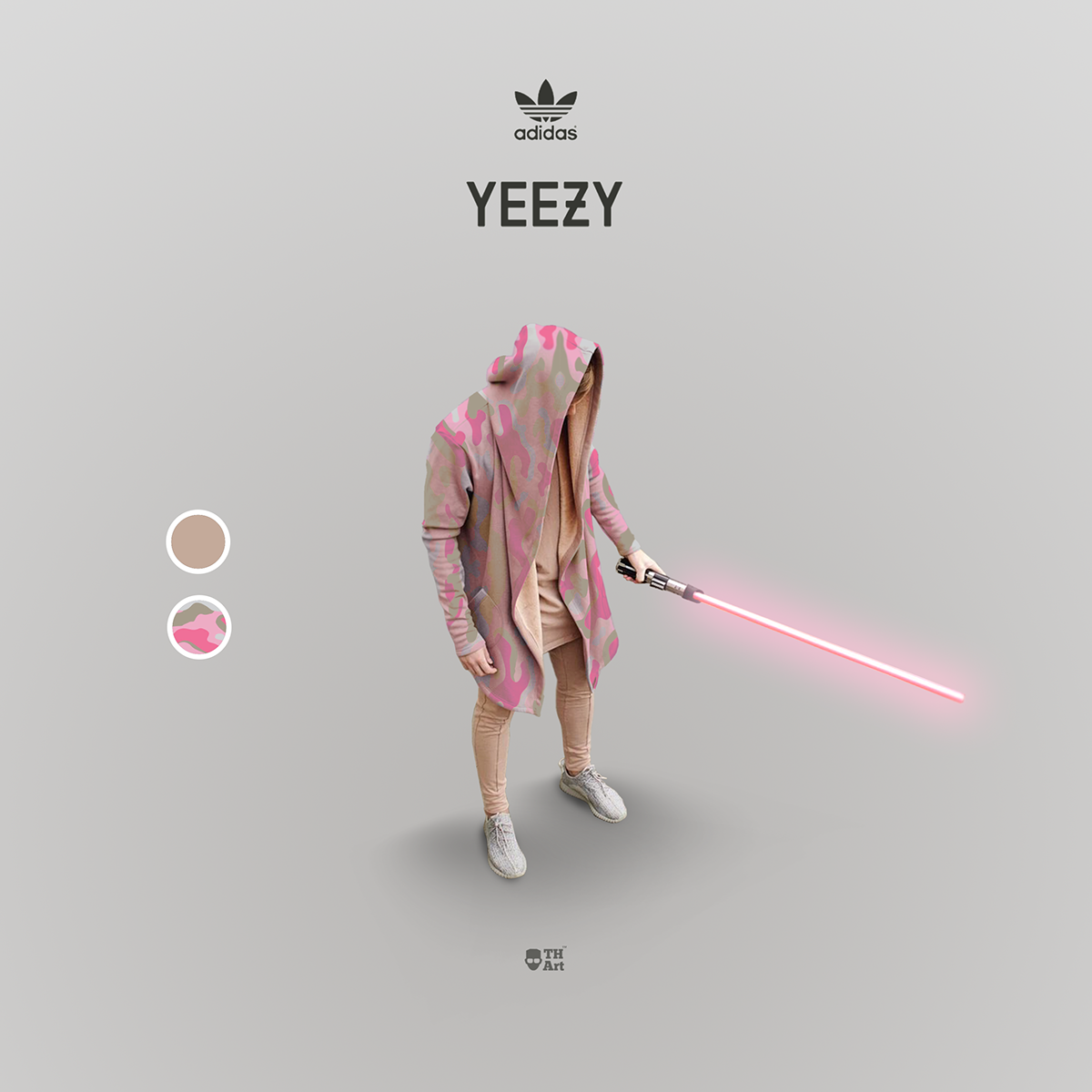 adidas Kanye West star wars brand collage