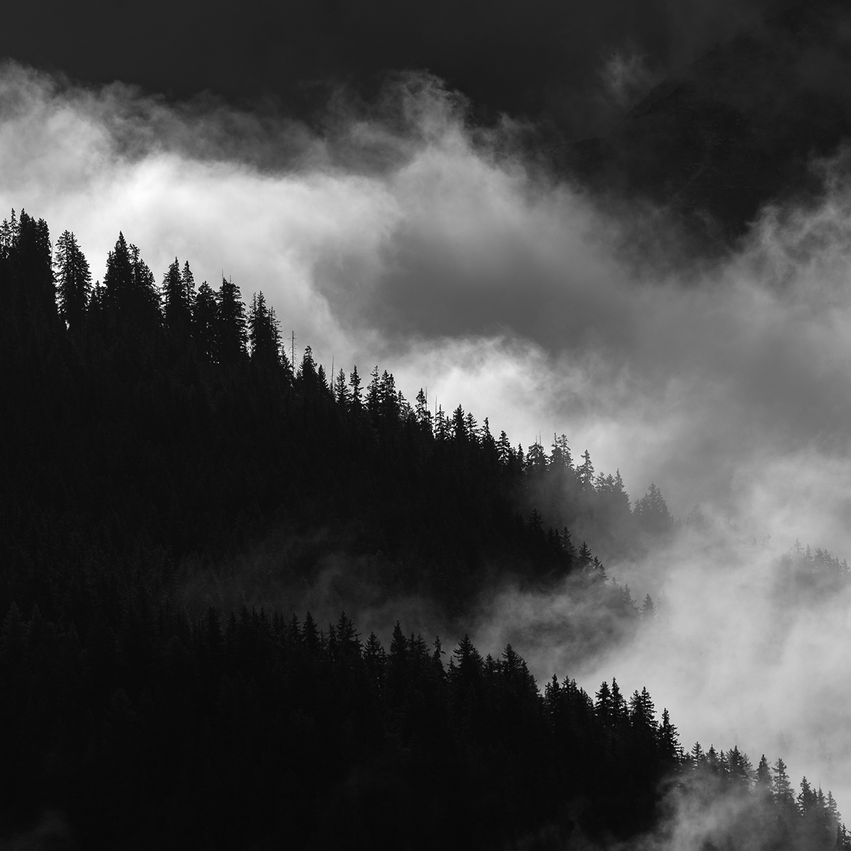 alps blak and white fog Landscape mountain Nature Photography  SKY