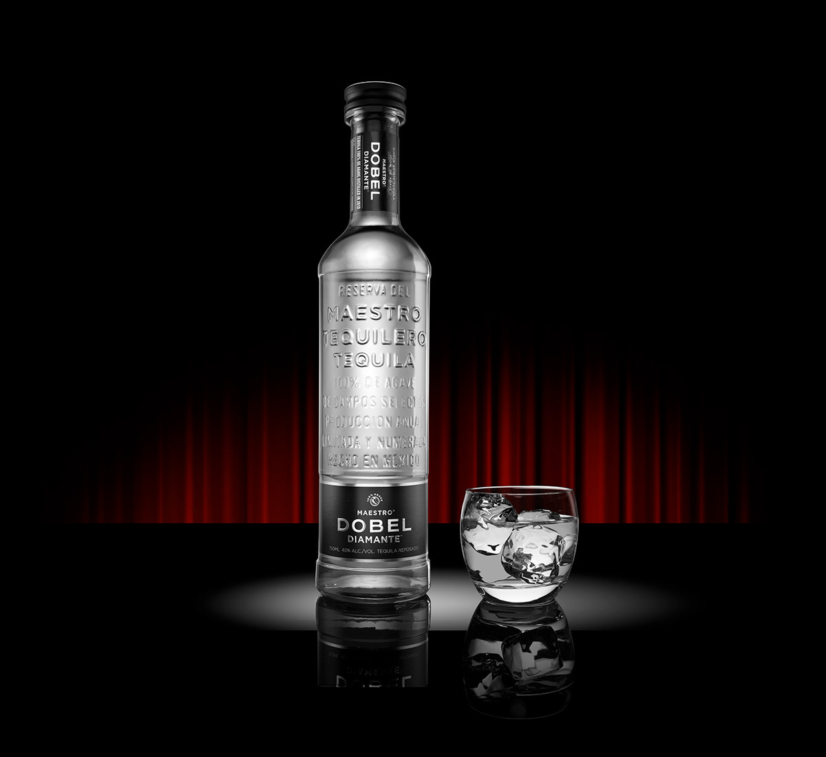 maestro dobel Tequila product photograhy beverage liquor cocktail commercial drink food and drink bottle rocks