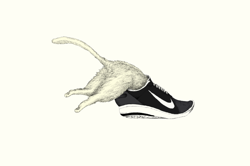 admirar Rápido Perth Nike Cat ニャイキ on Behance