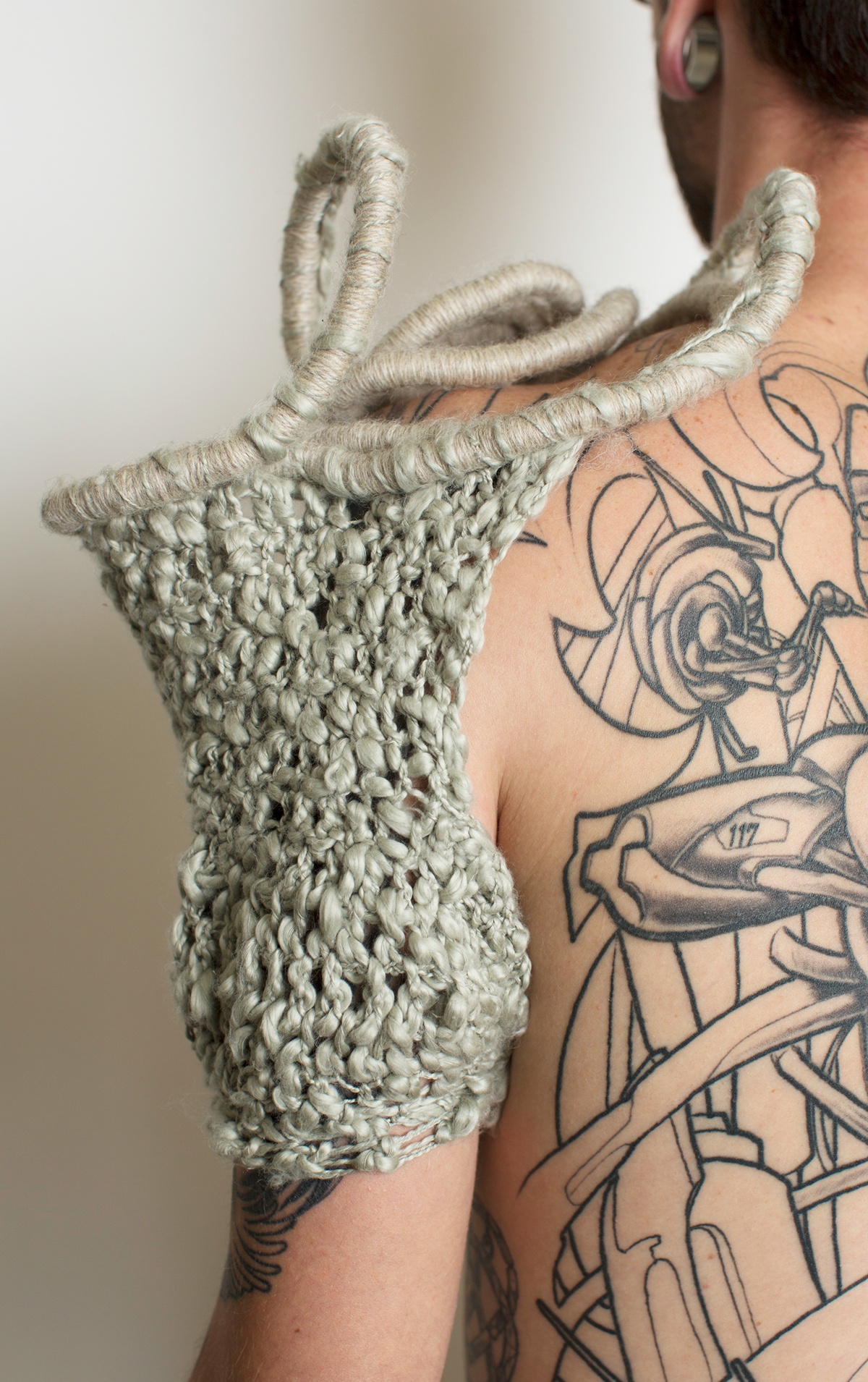 fiber art yarn cotton cording crochet SCAD sculpture