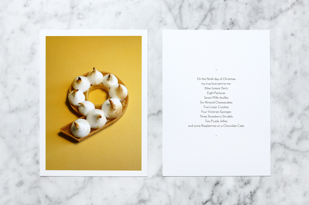 typography   Food  baking fonts Christmas post cards Photography 