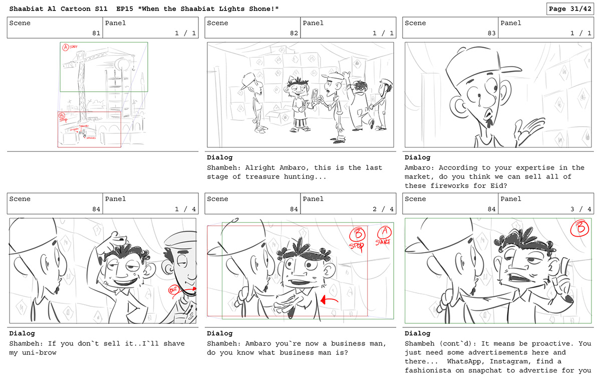 animatedshow directing   pre-production storyboard TVseries