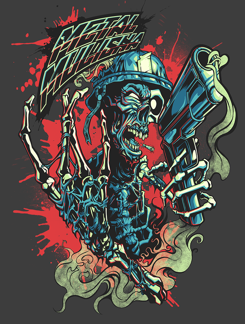 metal mulisha biker soldier army Street design zombie yeti Gun grenade skeleton skull
