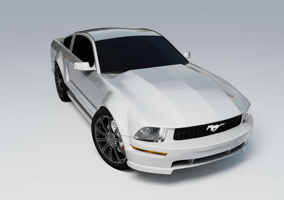 Ford Mustang gt Render vray