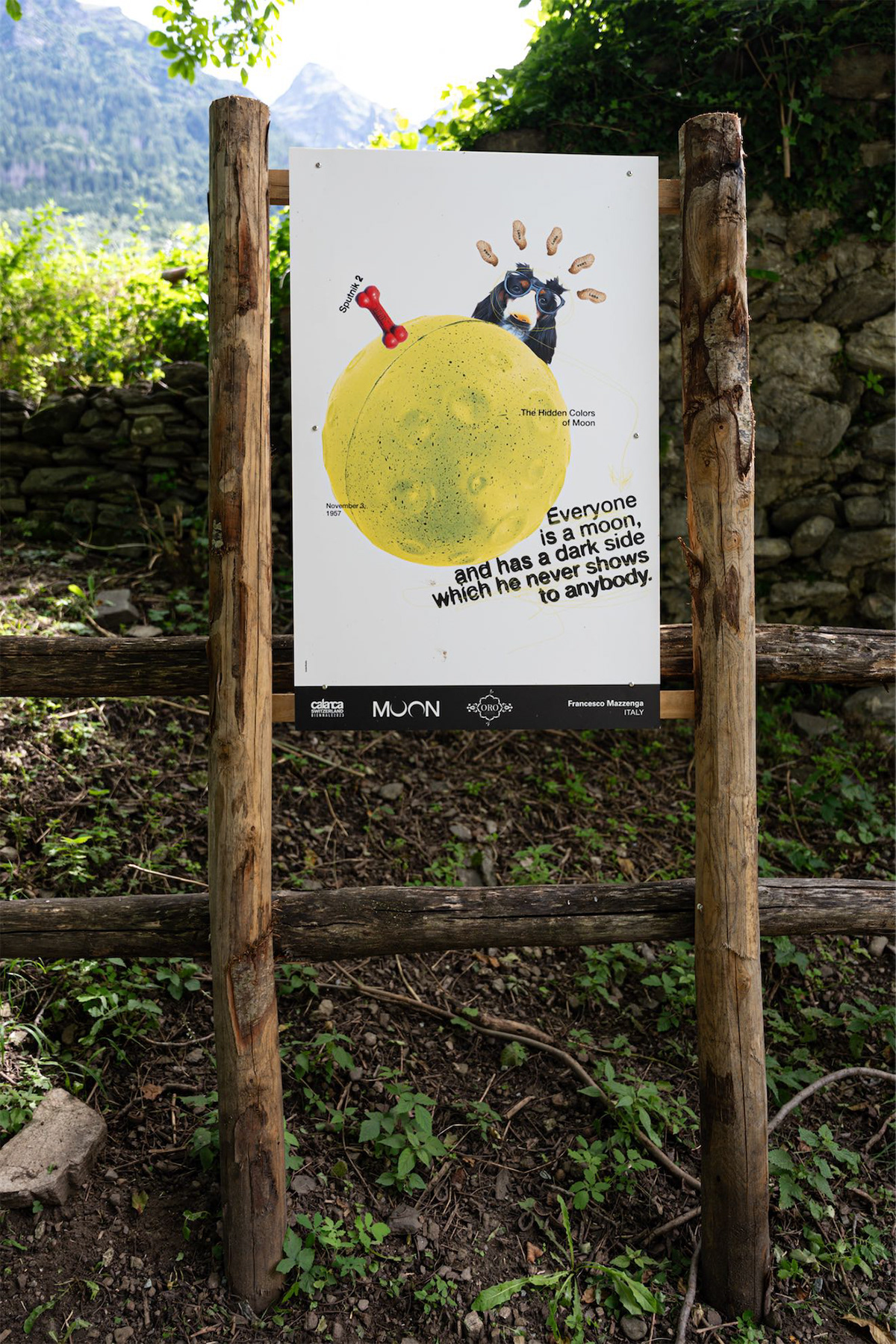 Biennale CALANCA Switzerland Exhibition  Francesco Mazzenga peace poster spaghetti