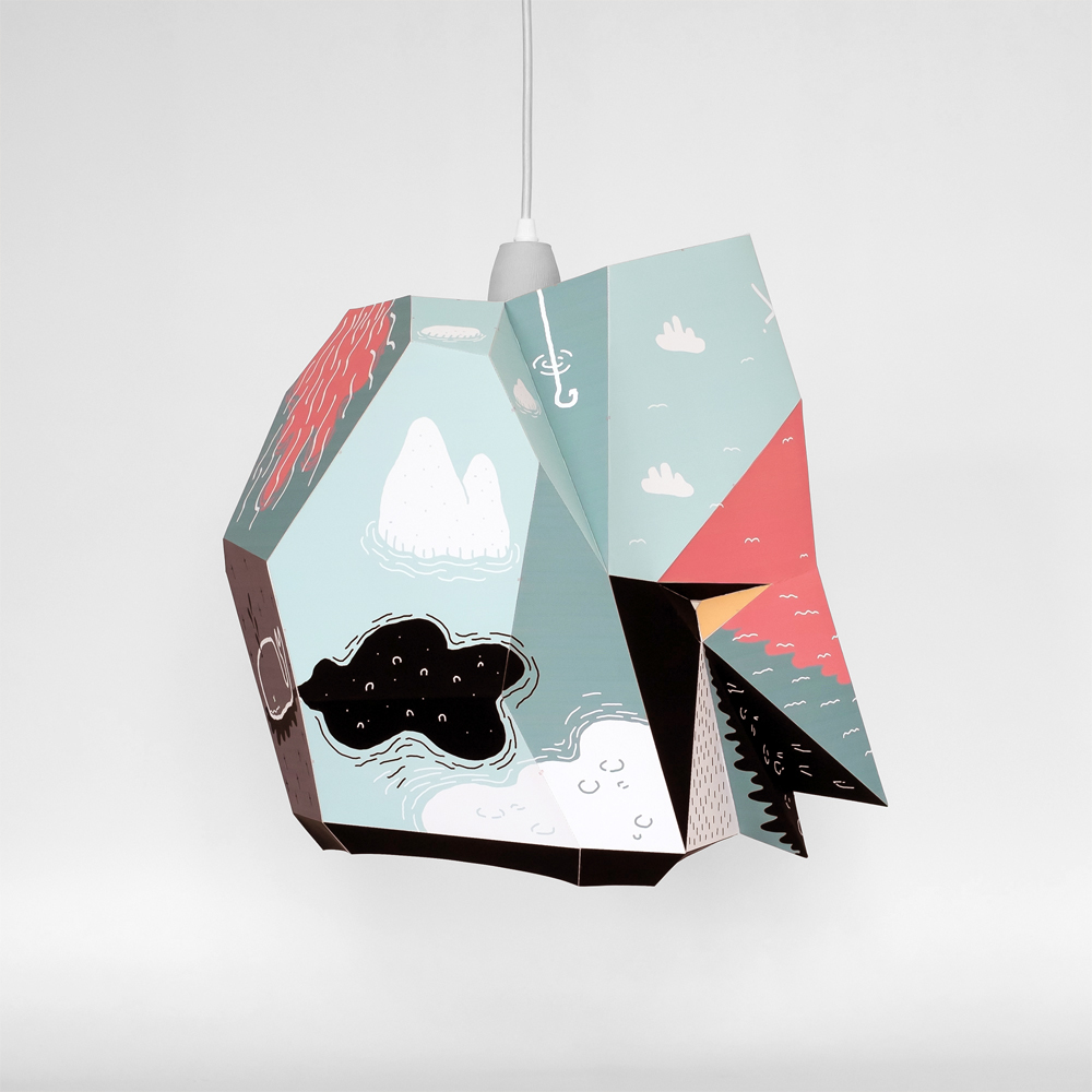 limited edition lampshade Lamp paper fold DIY mostlikely boicut vienna