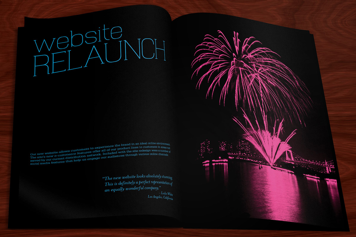 annual report fireworks blast company fictional