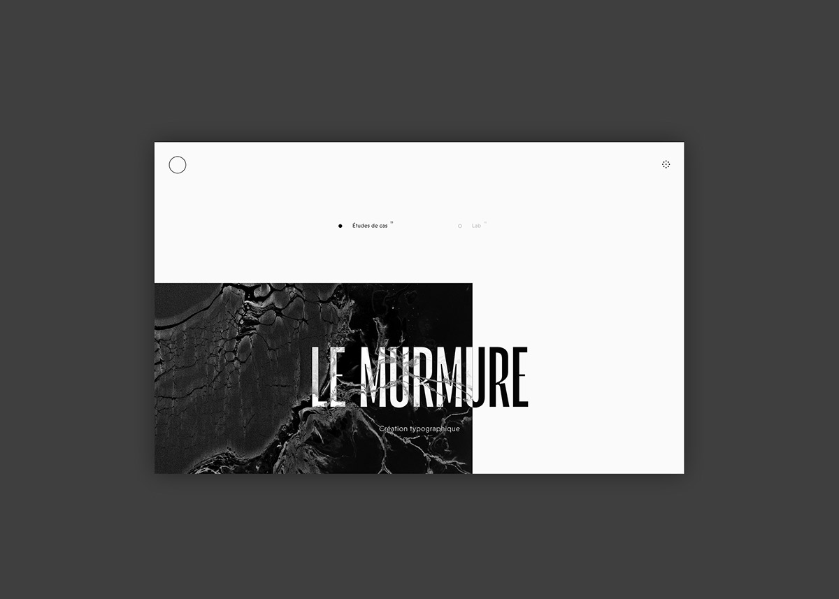 Website UI ux design graphic digital identity brand new murmure