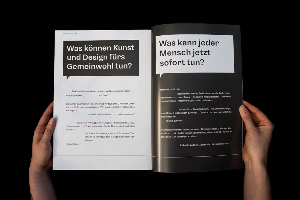 book design Booklet common good Gemeinwohl magazine Muthesius projektbüro social study typography