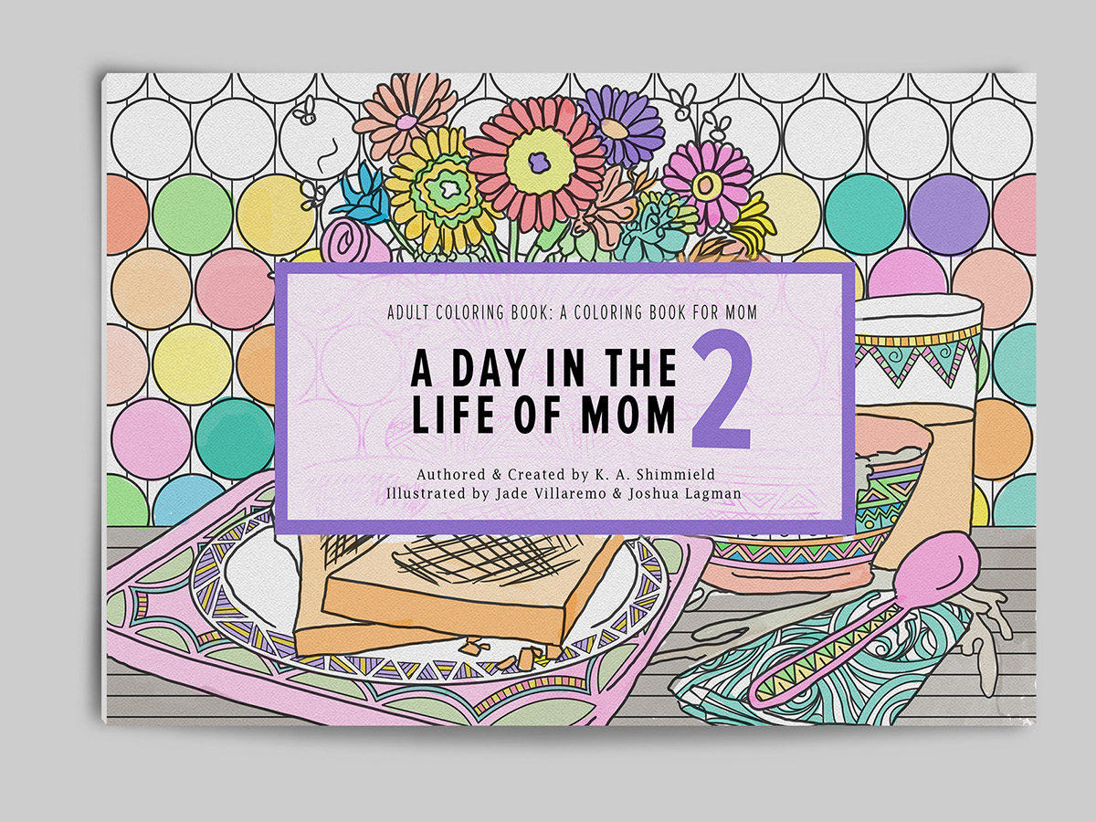 adult coloring book mom coloring book line art Book mock up activities of mom Patterns