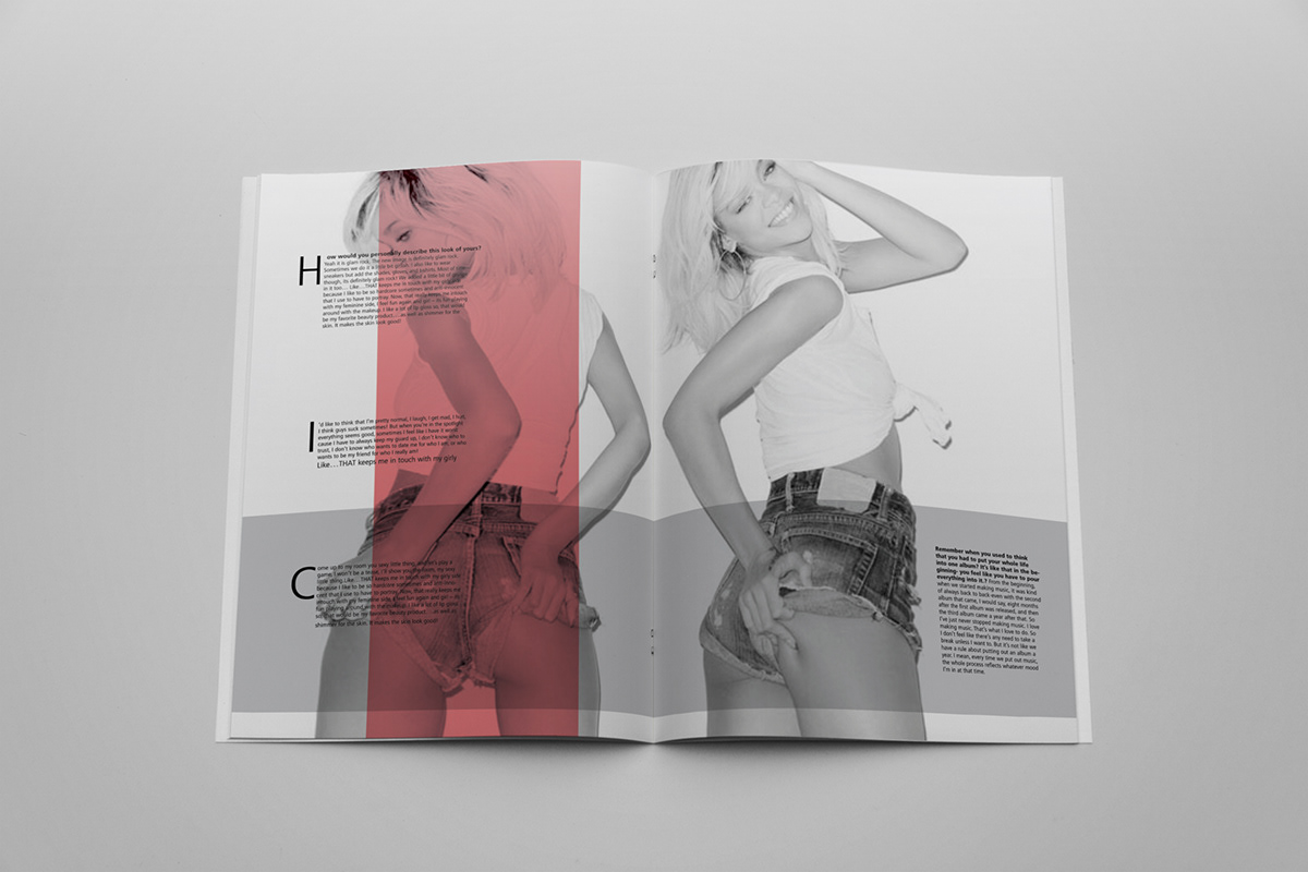 Rihanna  Magazine  free color gratis graphic geometric flat simple cool glamour