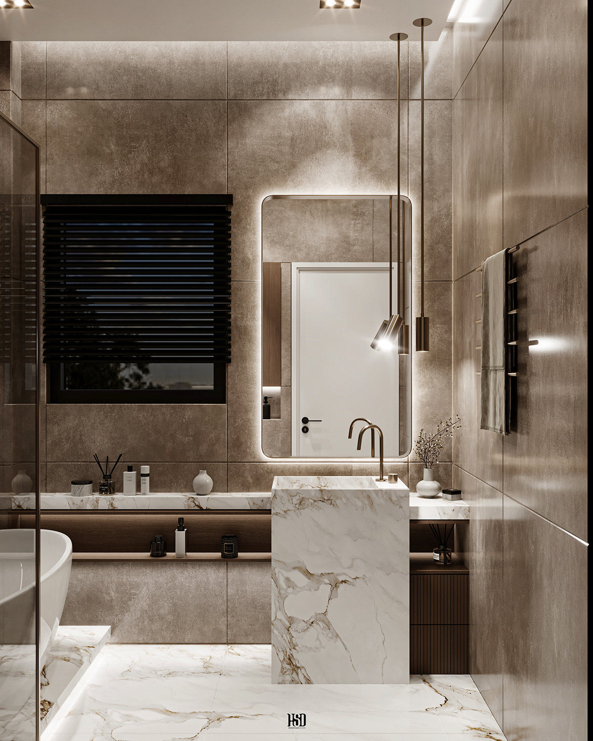 3ds max architecture visualization interior design  archviz corona modern Render corona render  bathroom