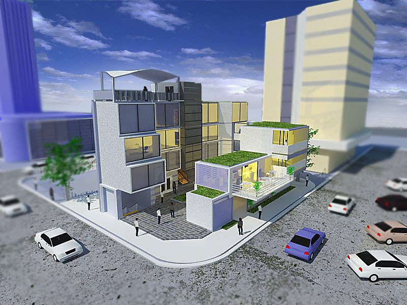 Google Sketchup SketchUP nairobi vray Vray Sketchup apartment building Renders