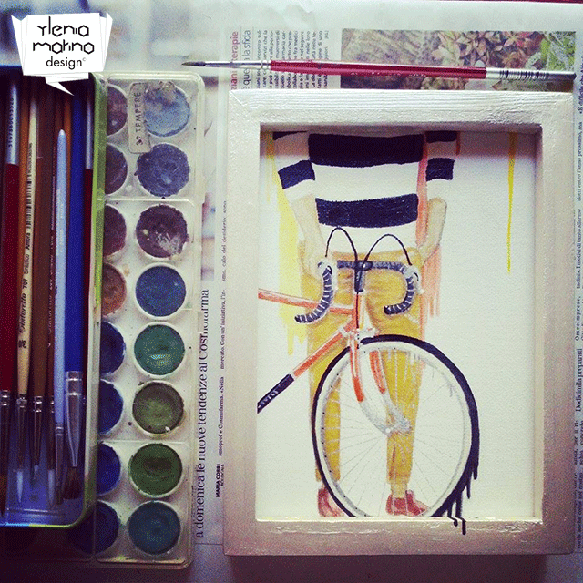 illustrazione disegno Hipster holga lomo instagram fixed Bike mood mainstream