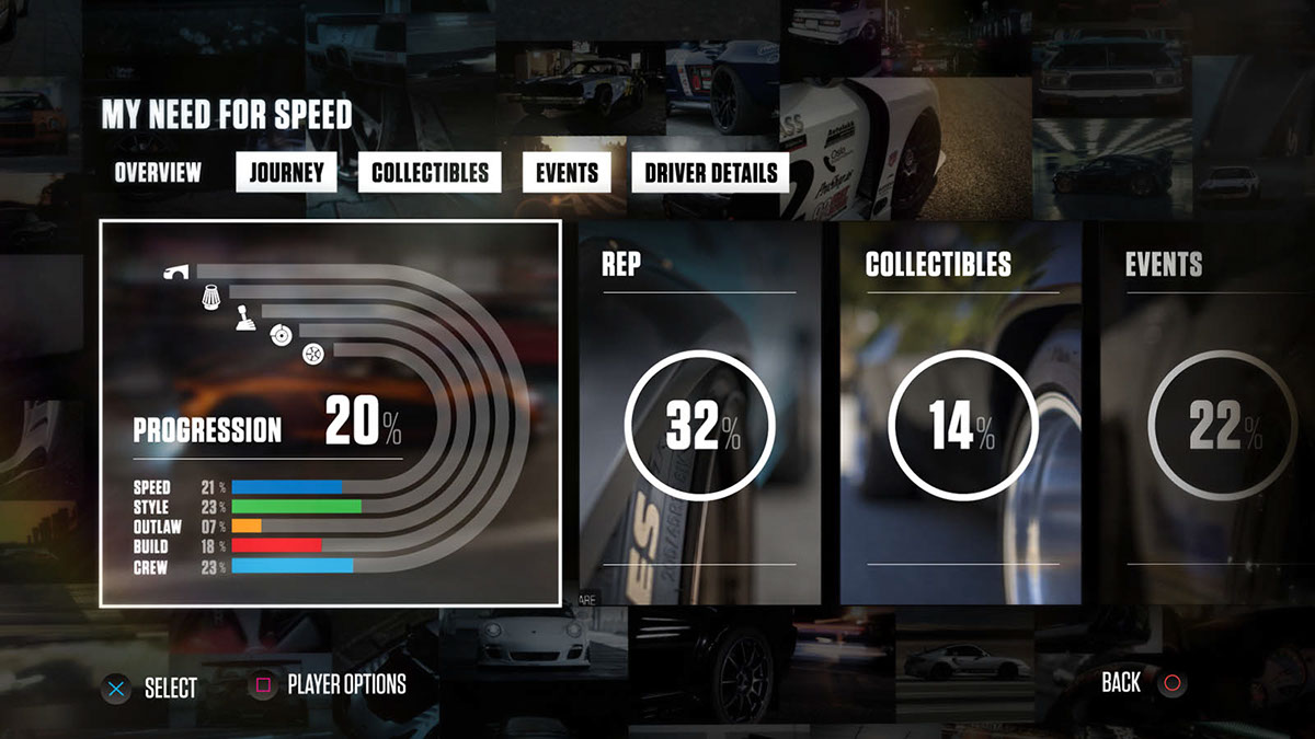 game Need For Speed ux UI