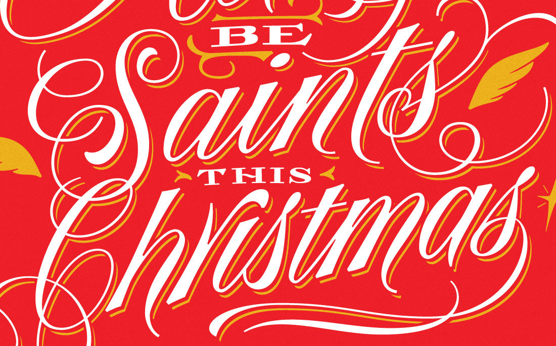 All Saints Café lettering letras letters type tipografia script letters Christmas holidays yani arabena guille vizzari yaniguille