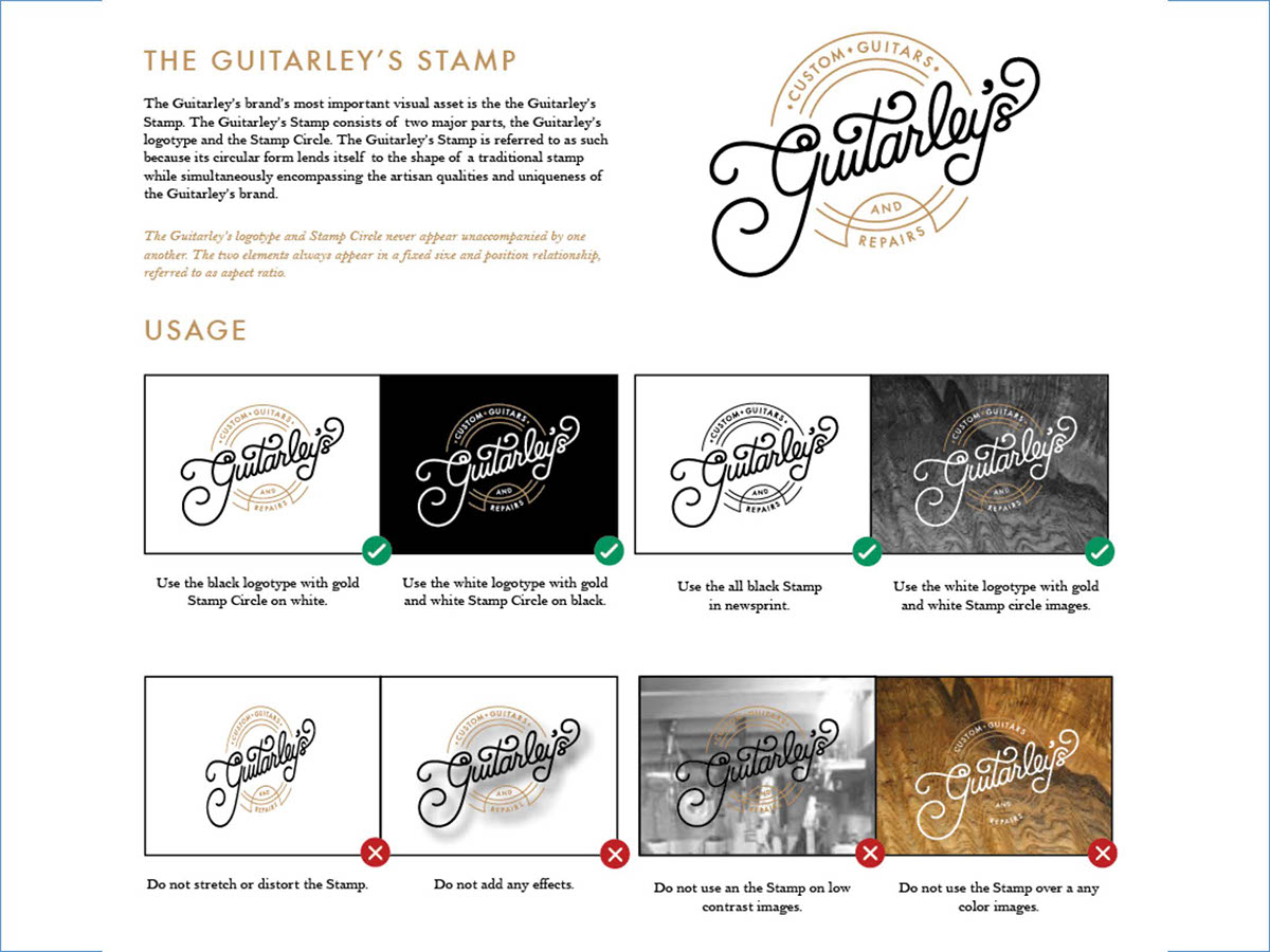 guitars luthier local black and white Stationery handmade artisan rustic elegance handdone type