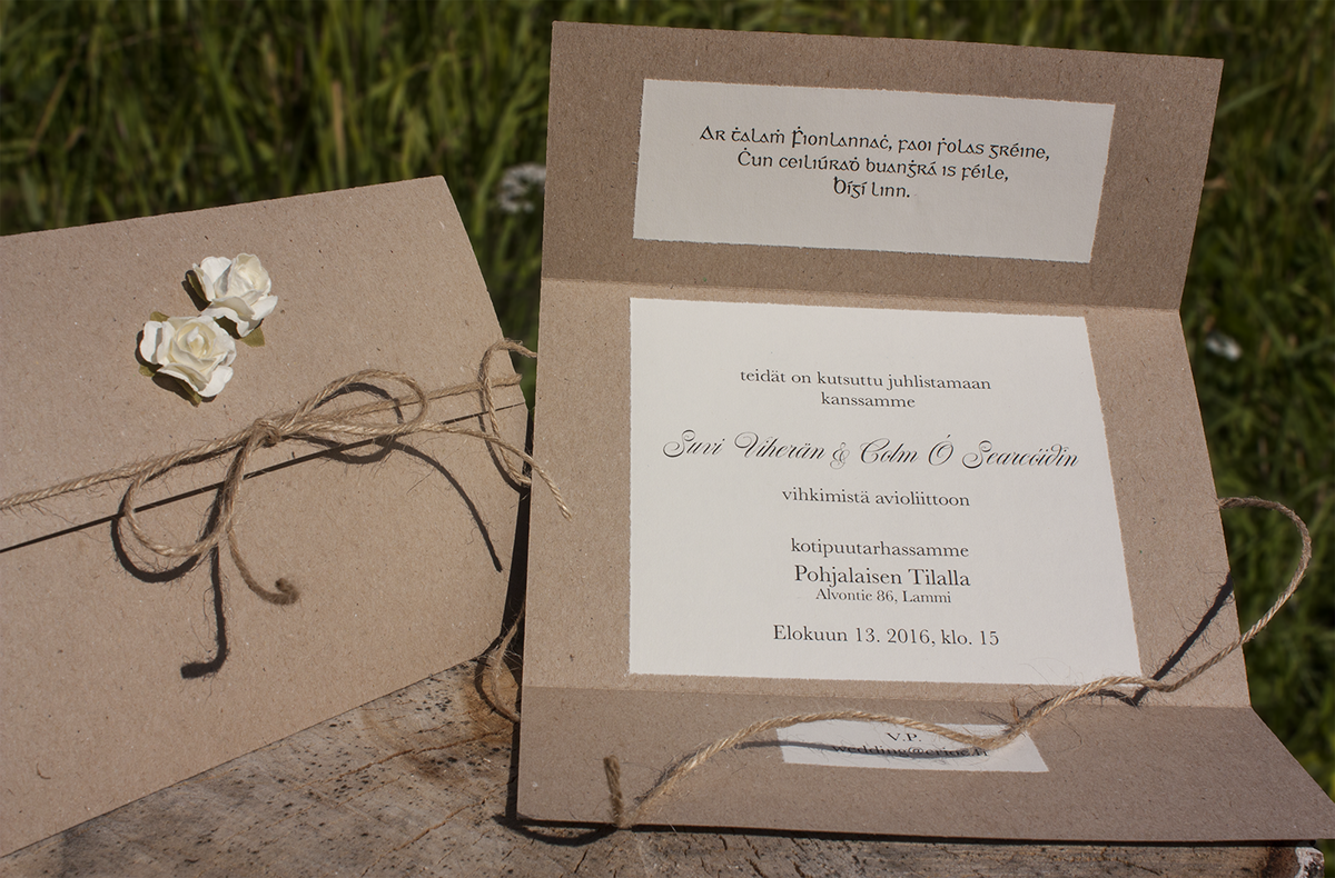 wedding Invitation print Custom finland suomi design Layout typography   häät