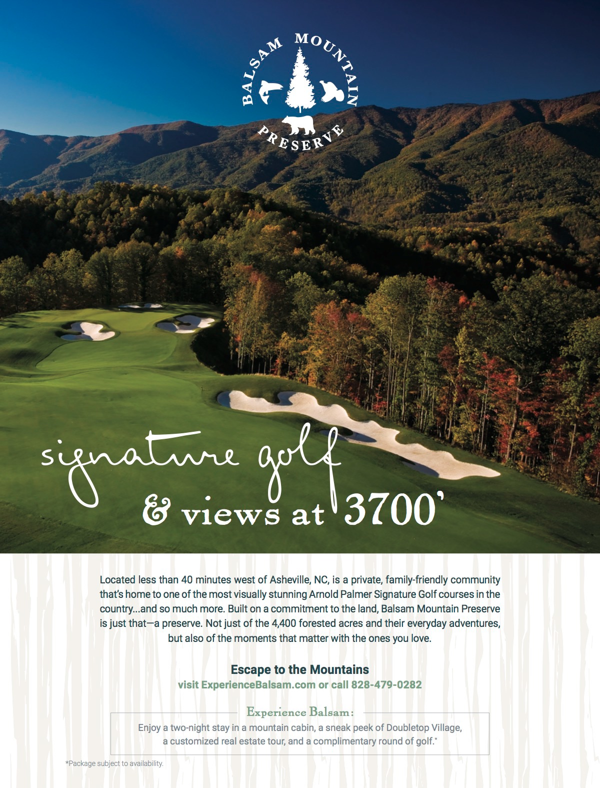 print ad the met golfer luxury community private community mountain community golf ad golf community Magazine Ad