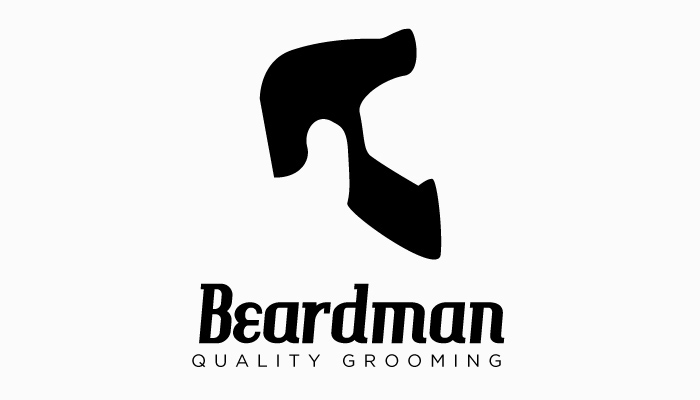 grooming beardman concept business card Quality pomade hair beard