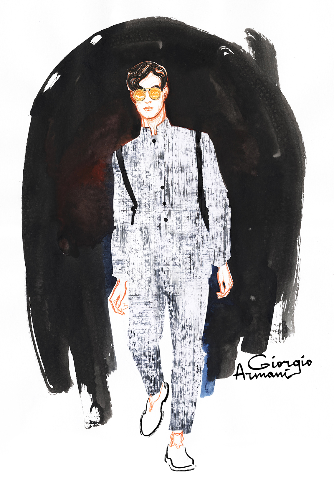 Runway illustrations for Paris Couture FW Fall 2017 on Behance
