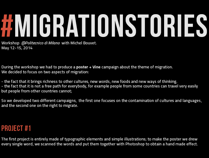 migration migrationstories posters type handmade illustrations Workshop bouvet rights animations vine 6seconds