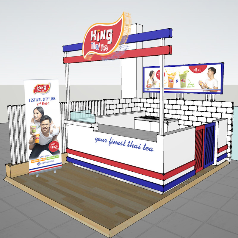 King Thai Tea Thailand Thai Tea indonesia fosilandfriends Young food and beverage beverage fresh fosil&friends fosil & friends booth booth design youth
