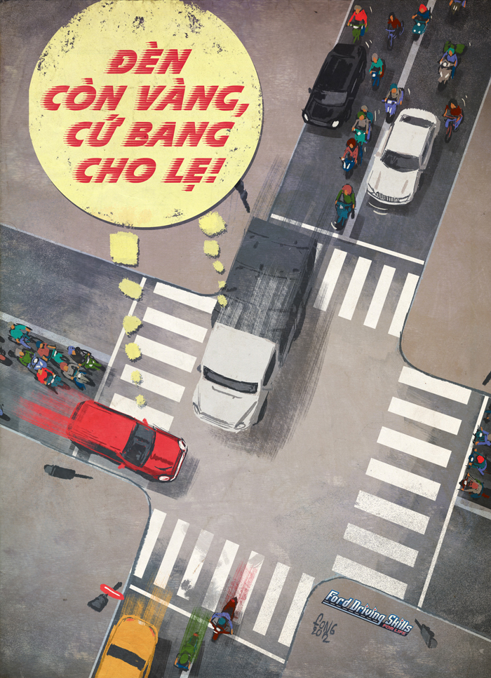 No honking honking Ford traffic vietnam hanoi Thanh Phong
