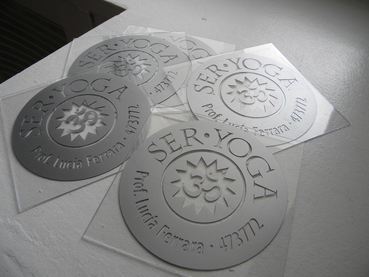 brand card acrylic self-adhesive vinyl Stationery