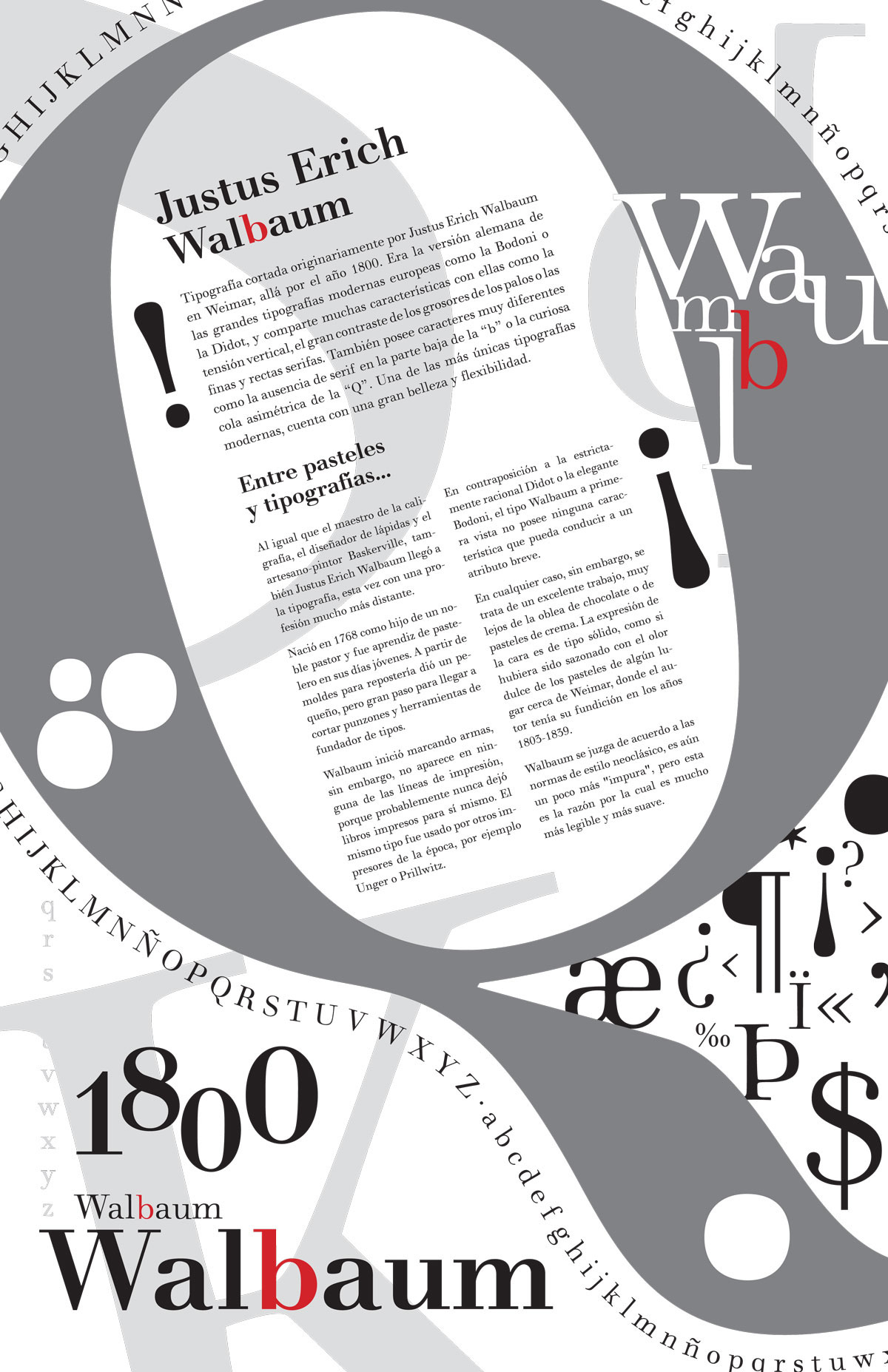 editorial tipografia tipography lettering letter walbaum typo