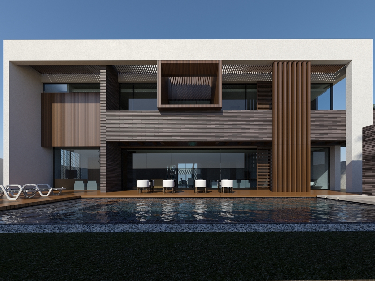Adobe Portfolio Villa house Single family villa dubai UAE Architectural Visualisation