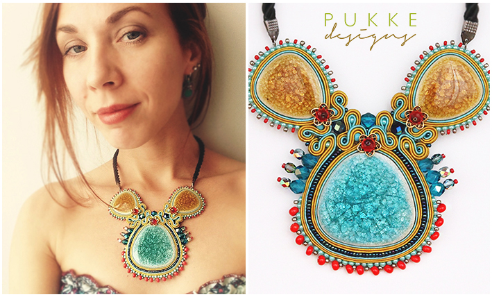 jewelry soutache soutache necklace colorful necklace handmade necklace hand embroidered beaded necklace soutache jewelry
