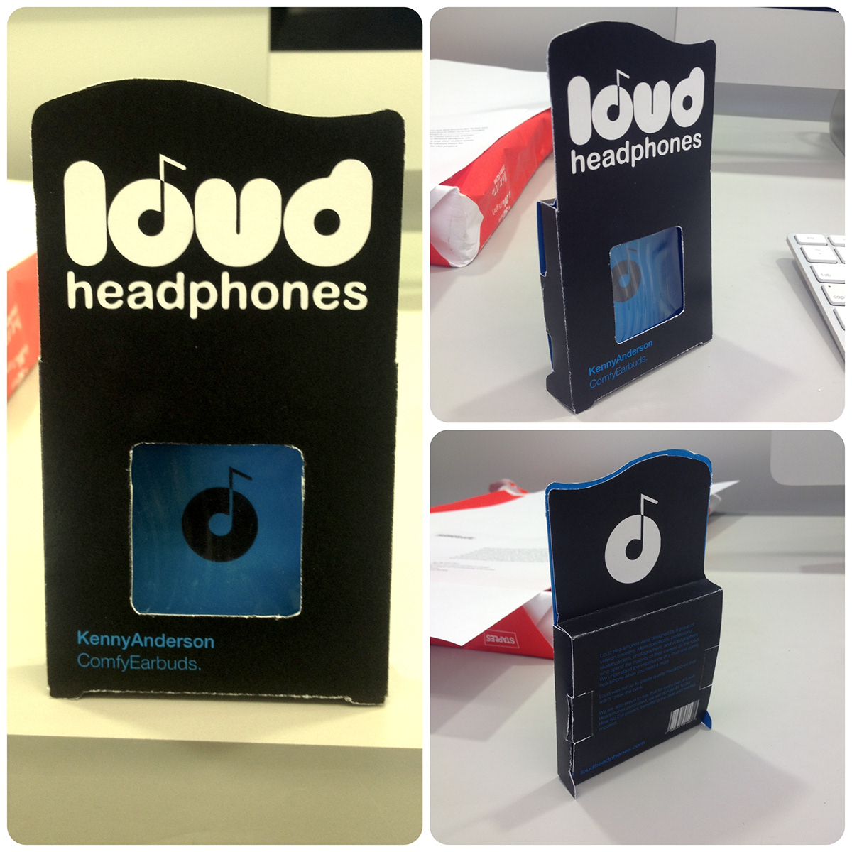 loud headphones  package design  package redesign headphones