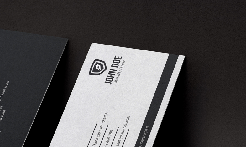 business card cards clean presentation