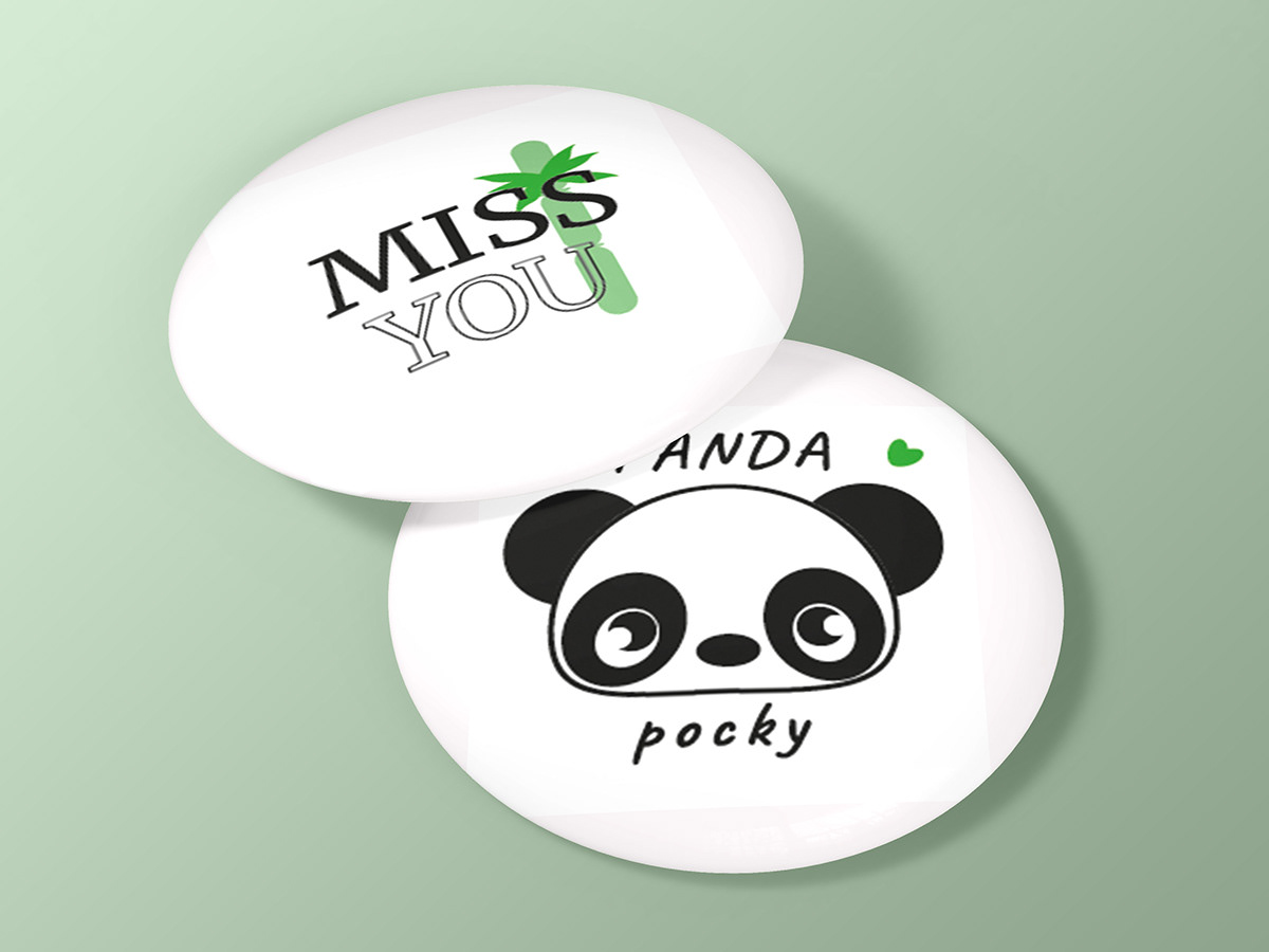 adobe illustrator art bear digital Digital Art  ILLUSTRATION  Panda  sticker sticker pack vector