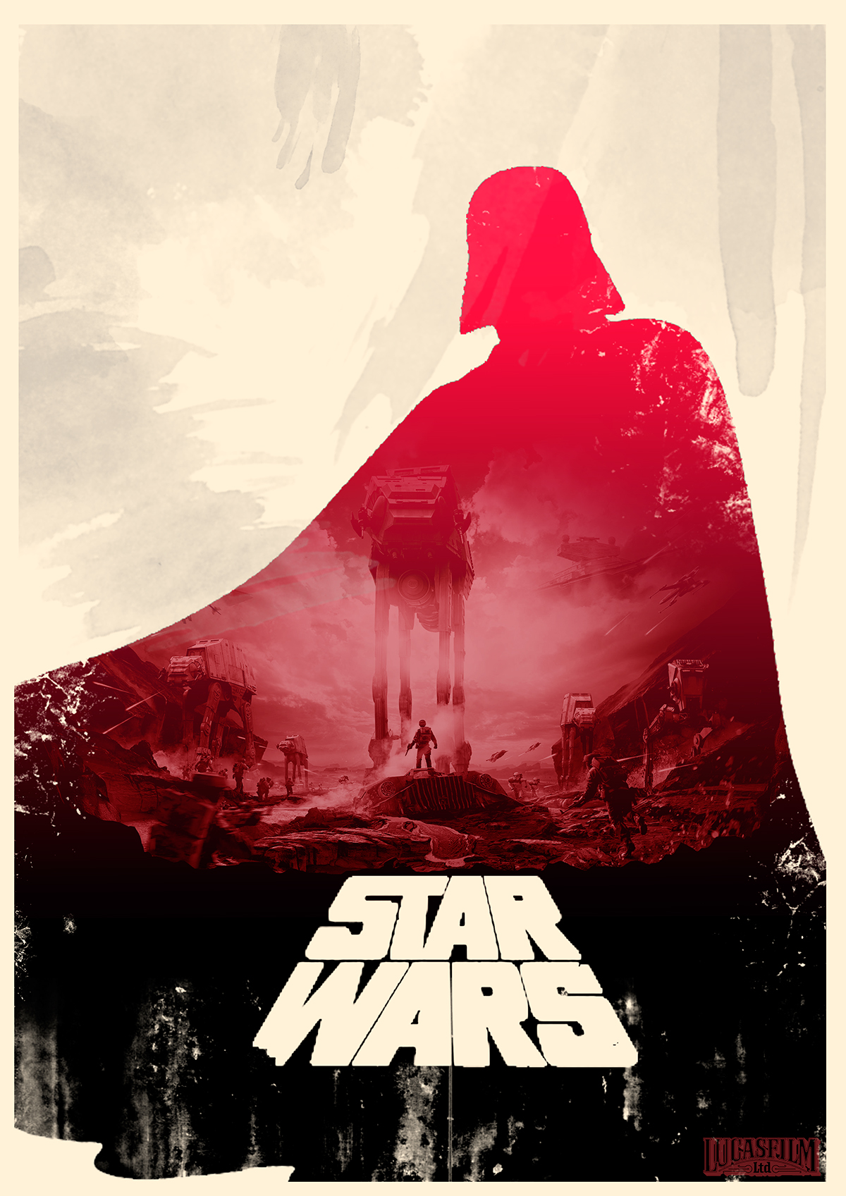 star Wars Starwars star wars photoshop poster ilustation Lucasfilm